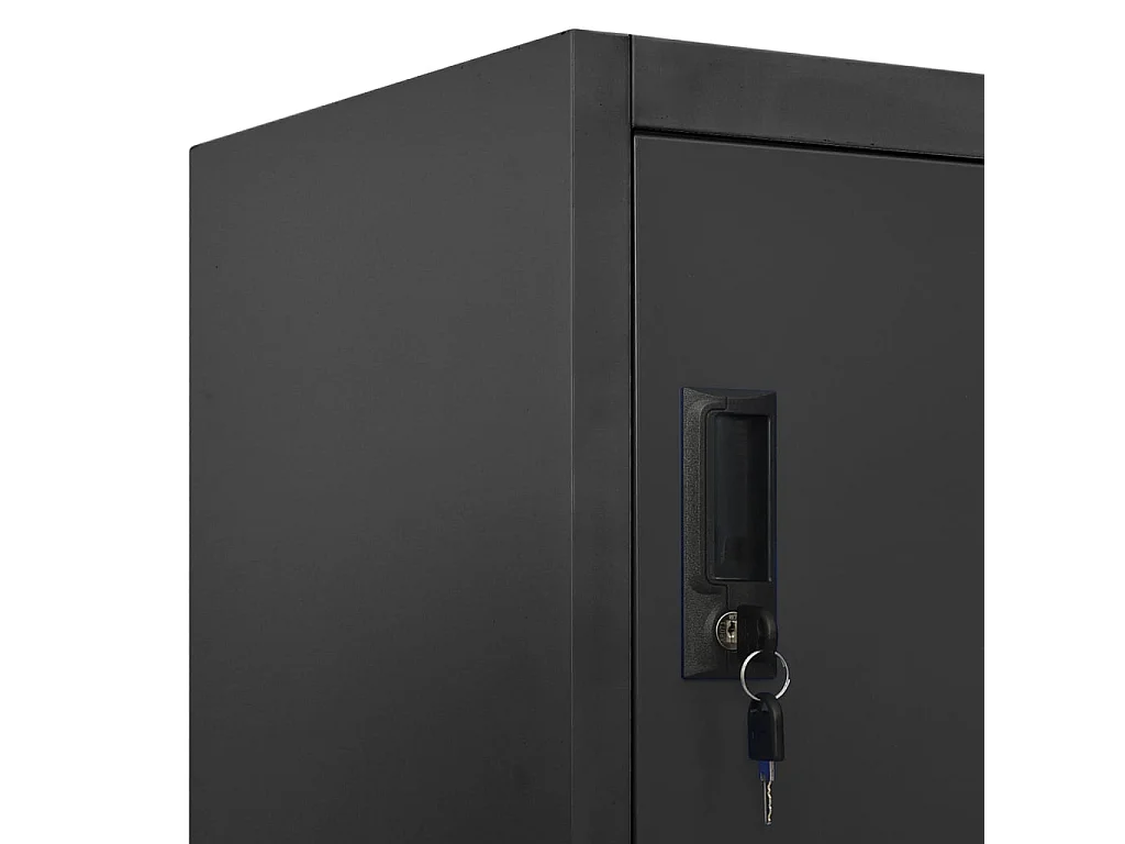 Lockerkast 90x45x180 cm staal antracietkleurig