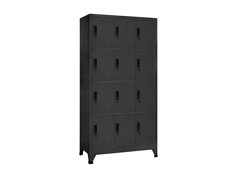 Armoire à casiers Anthracite 90x45x180 cm Acier