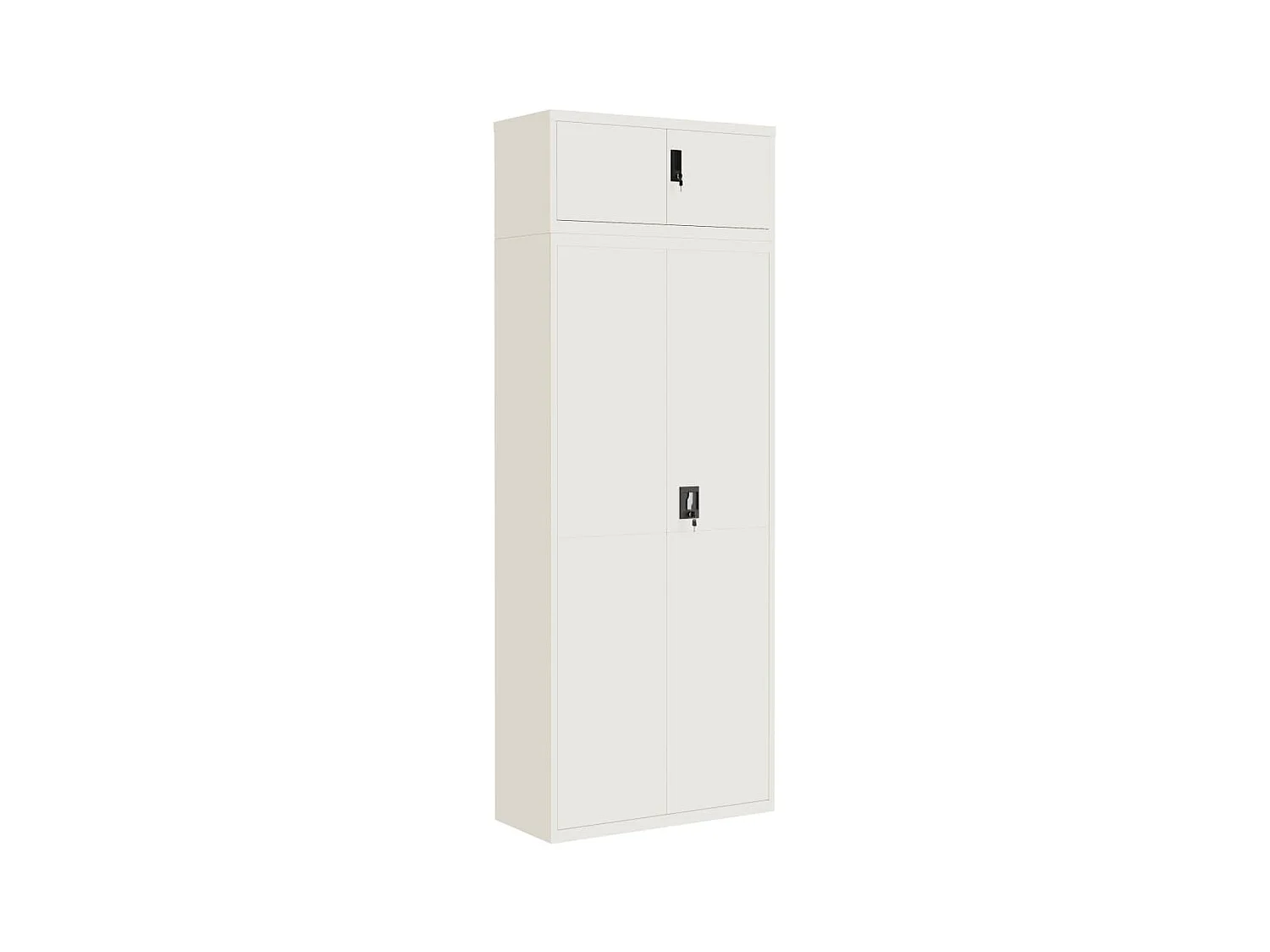Armadio Classificatore Bianco 90x40x240 cm in Acciaio