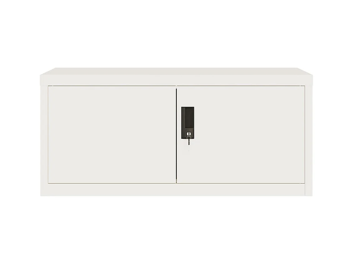 Armadio Classificatore Bianco 90x40x240 cm in Acciaio