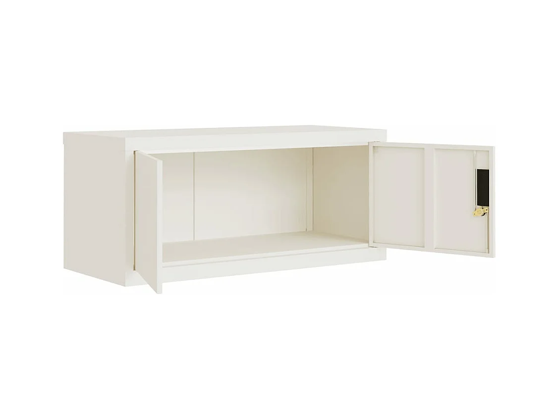 Armadio Classificatore Bianco 90x40x240 cm in Acciaio
