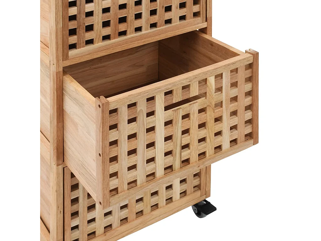 Badschrank 41x41x91 cm Massivholz Walnuss