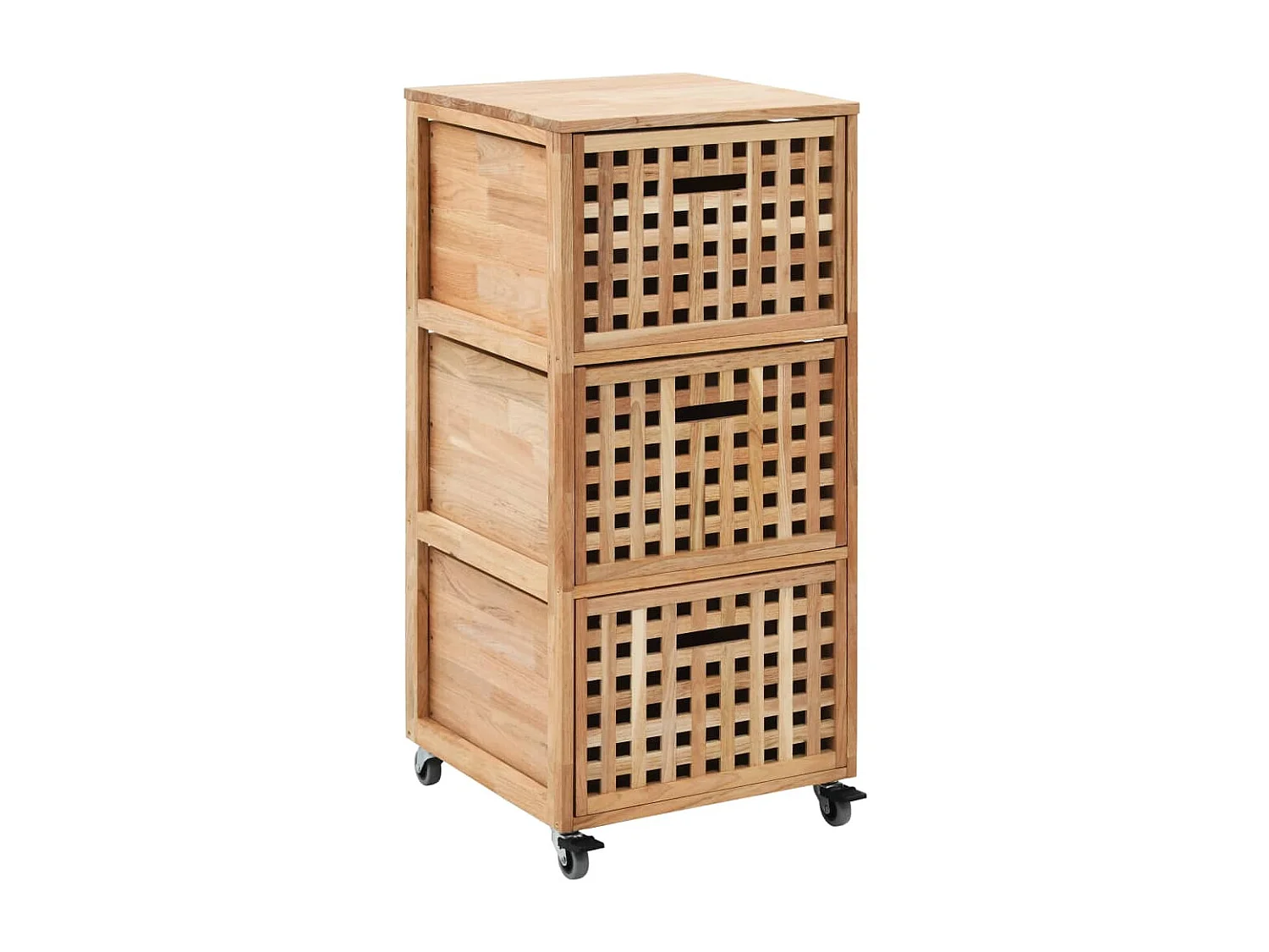 Badschrank 41x41x91 cm Massivholz Walnuss