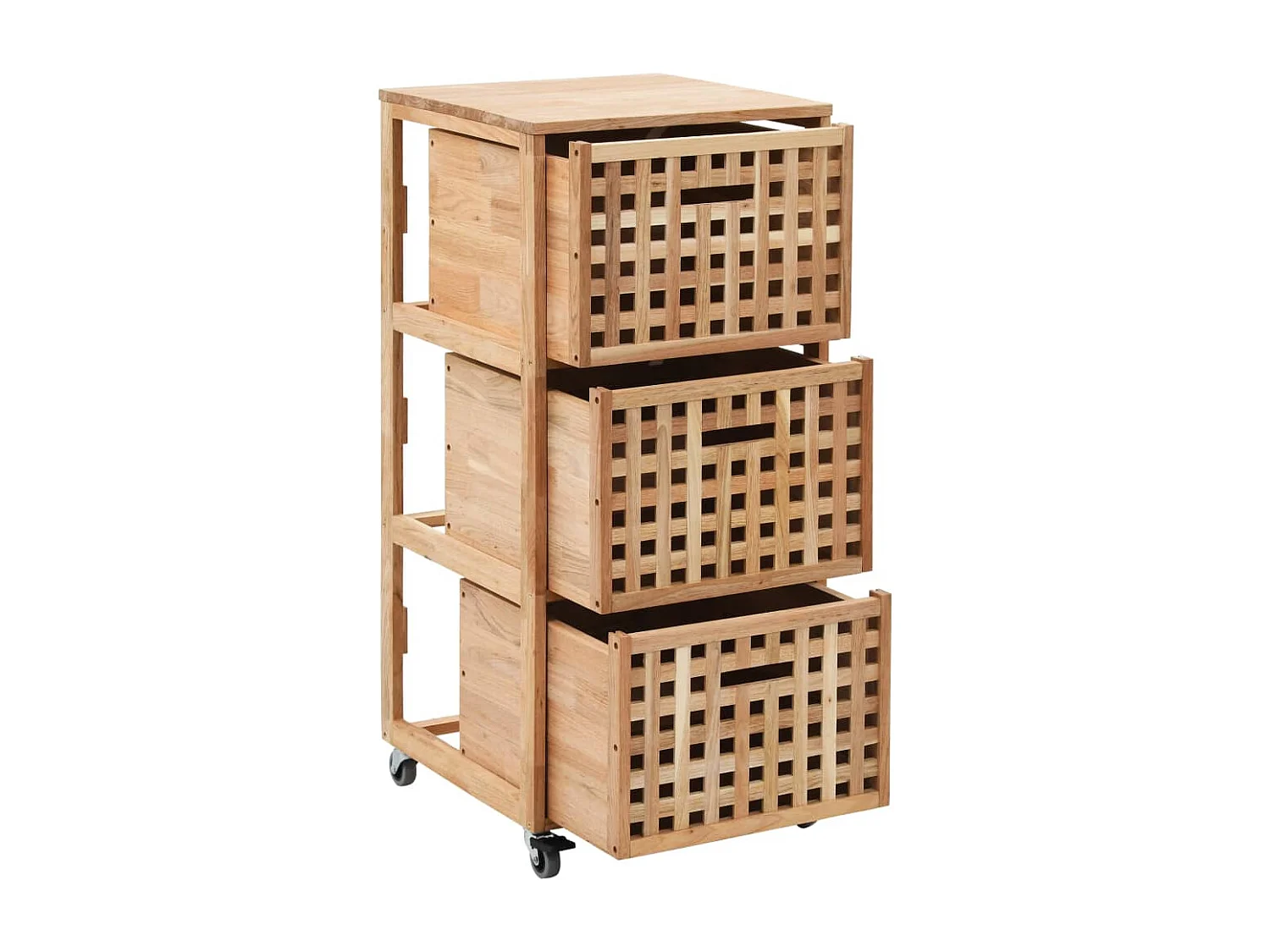 Badschrank 41x41x91 cm Massivholz Walnuss