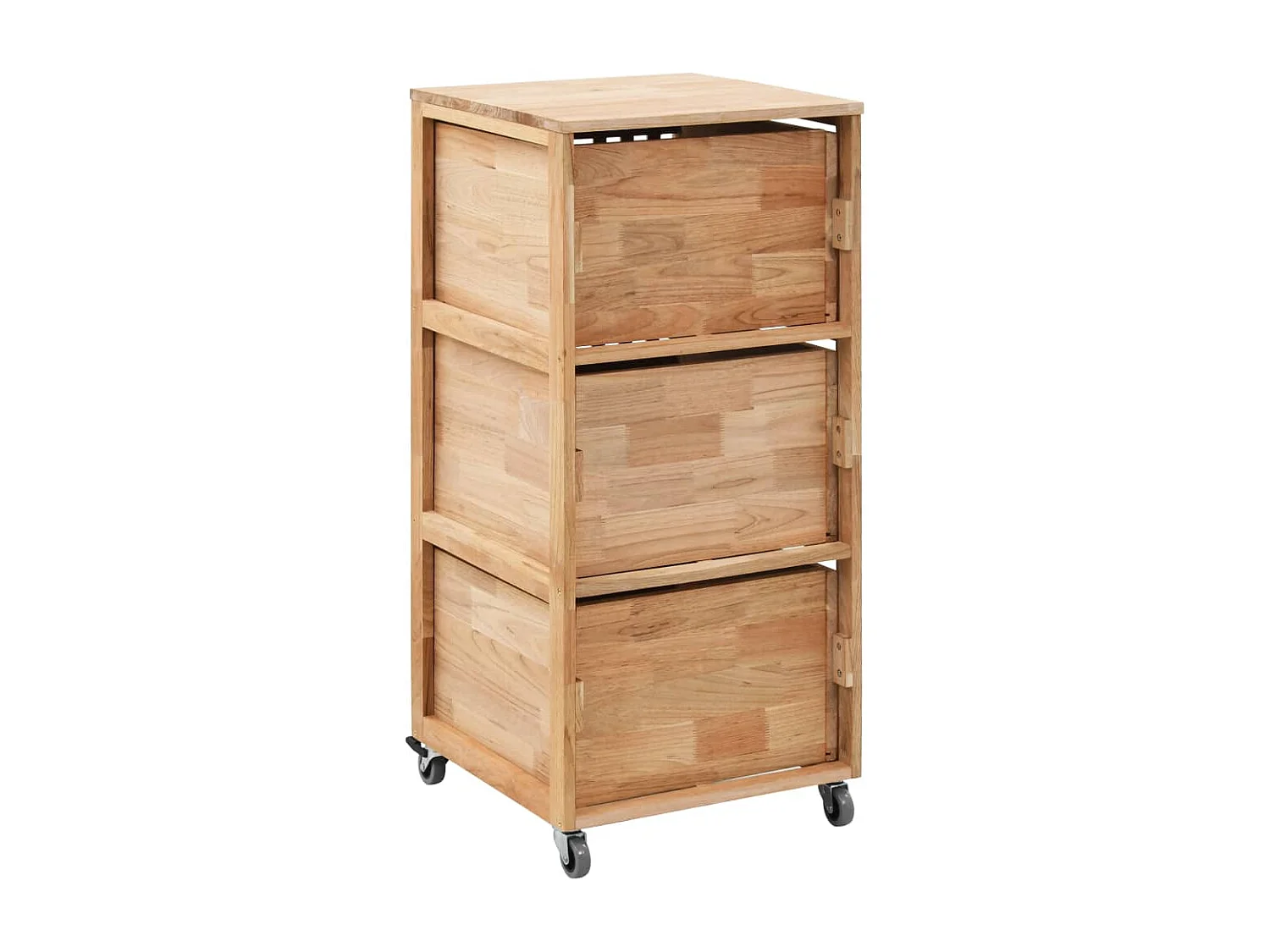 Badschrank 41x41x91 cm Massivholz Walnuss