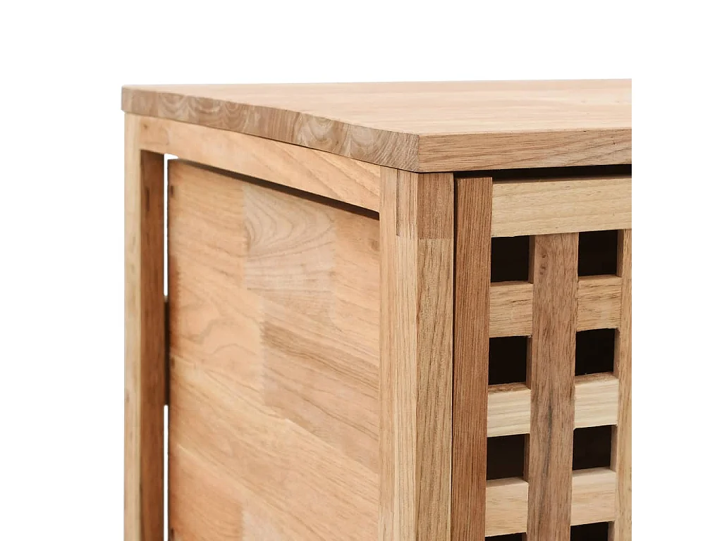 Badschrank 41x41x91 cm Massivholz Walnuss