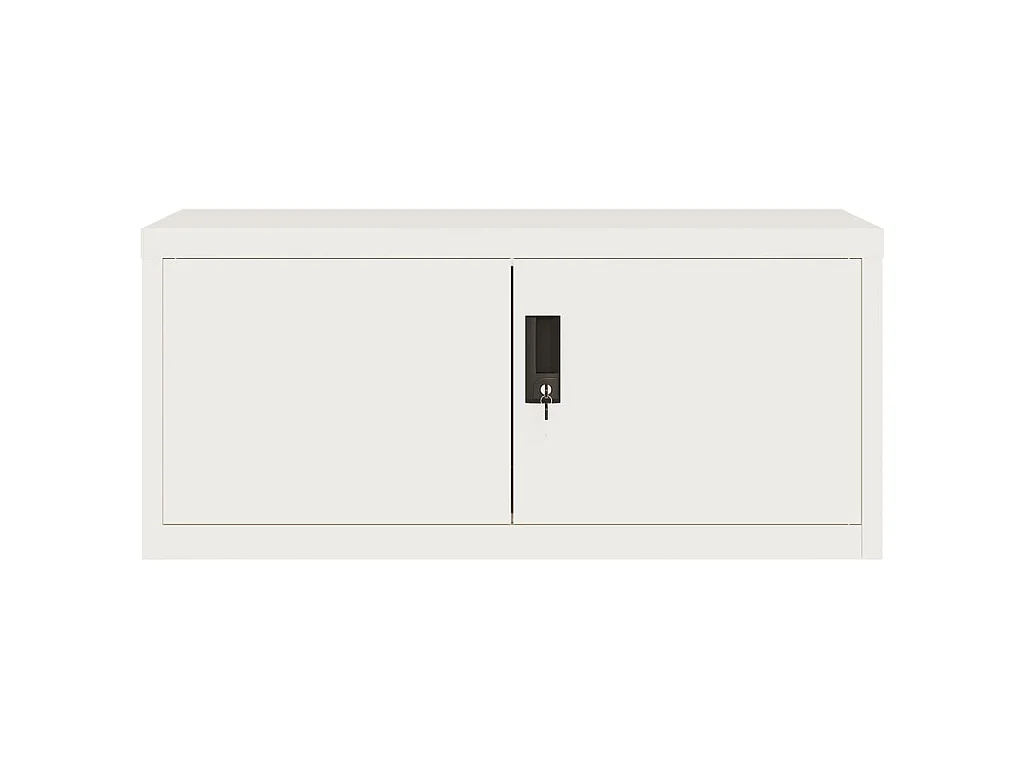 Classeur blanc 90x40x110 cm acier