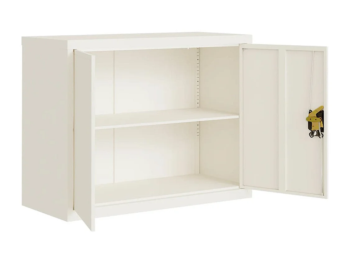 Classeur blanc 90x40x110 cm acier