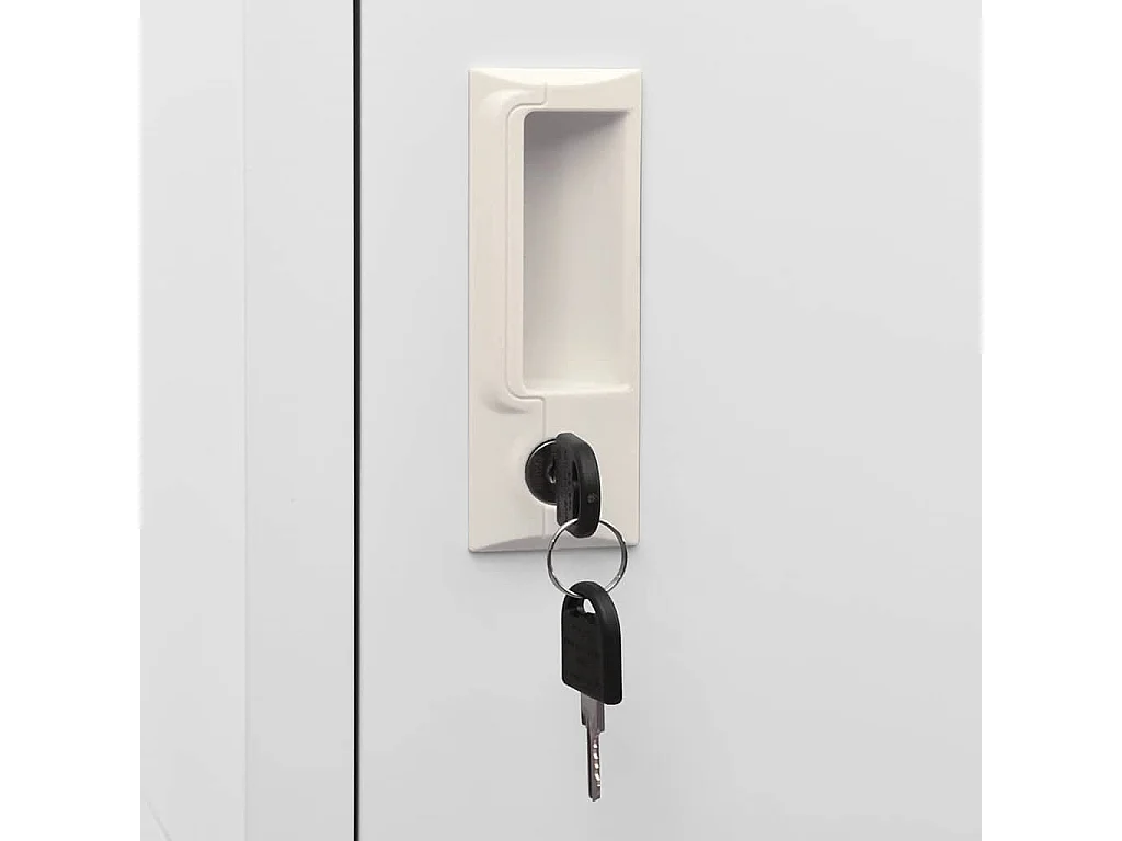 Armadietto a Chiave a 4 Scomparti 38x45x180 cm