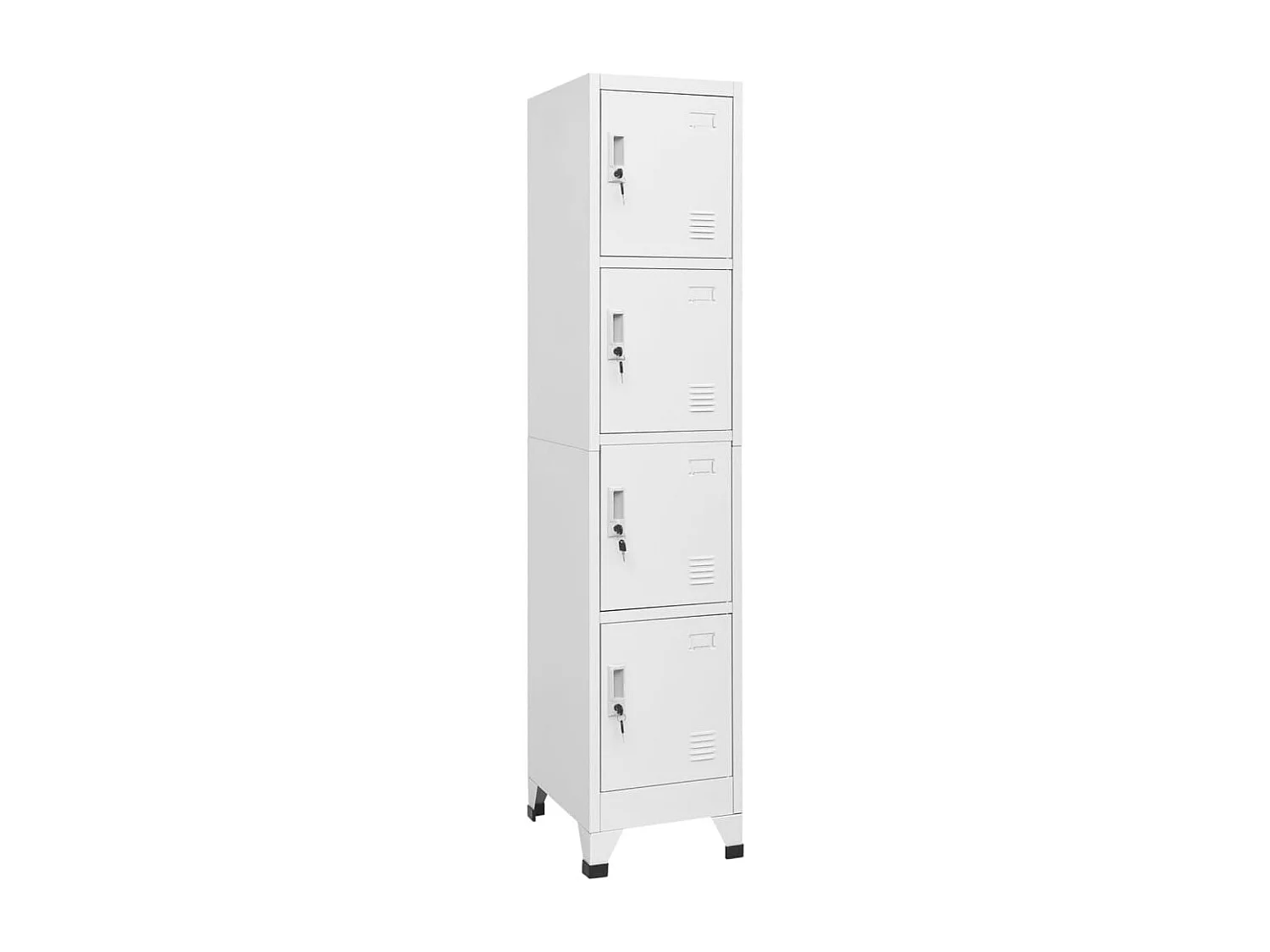 Armoire à casier avec 4 compartiments 38x45x180 cm