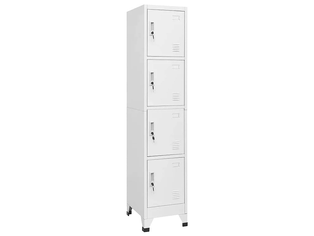 Armoire à casier avec 4 compartiments 38x45x180 cm