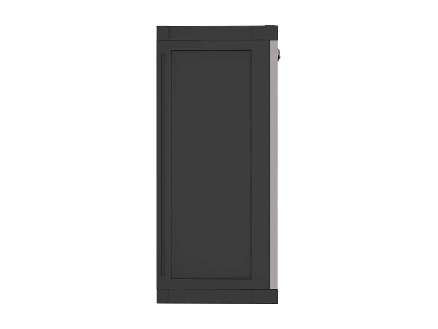 Armadio da Esterno Grigio e Nero 97x37x85 cm in PP