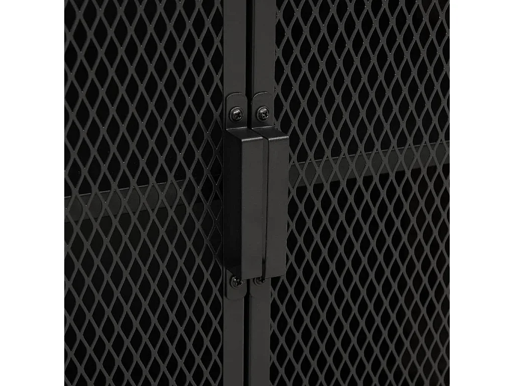 Armadietto Grigio 72x36x82 cm in Metallo e MDF