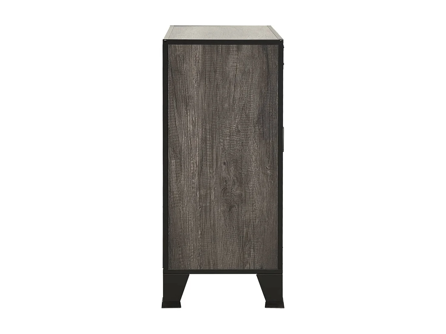 Armoire de rangement Gris 72x36x82 cm Métal et MDF