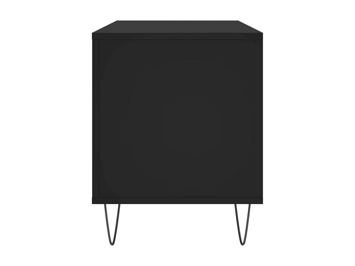 Armoire à disques noir 100x38x48 cm bois d'ingénierie