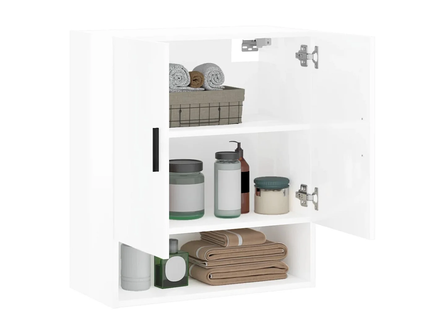 Armoire murale Blanc brillant 60x31x70 cm Bois d'ingénierie