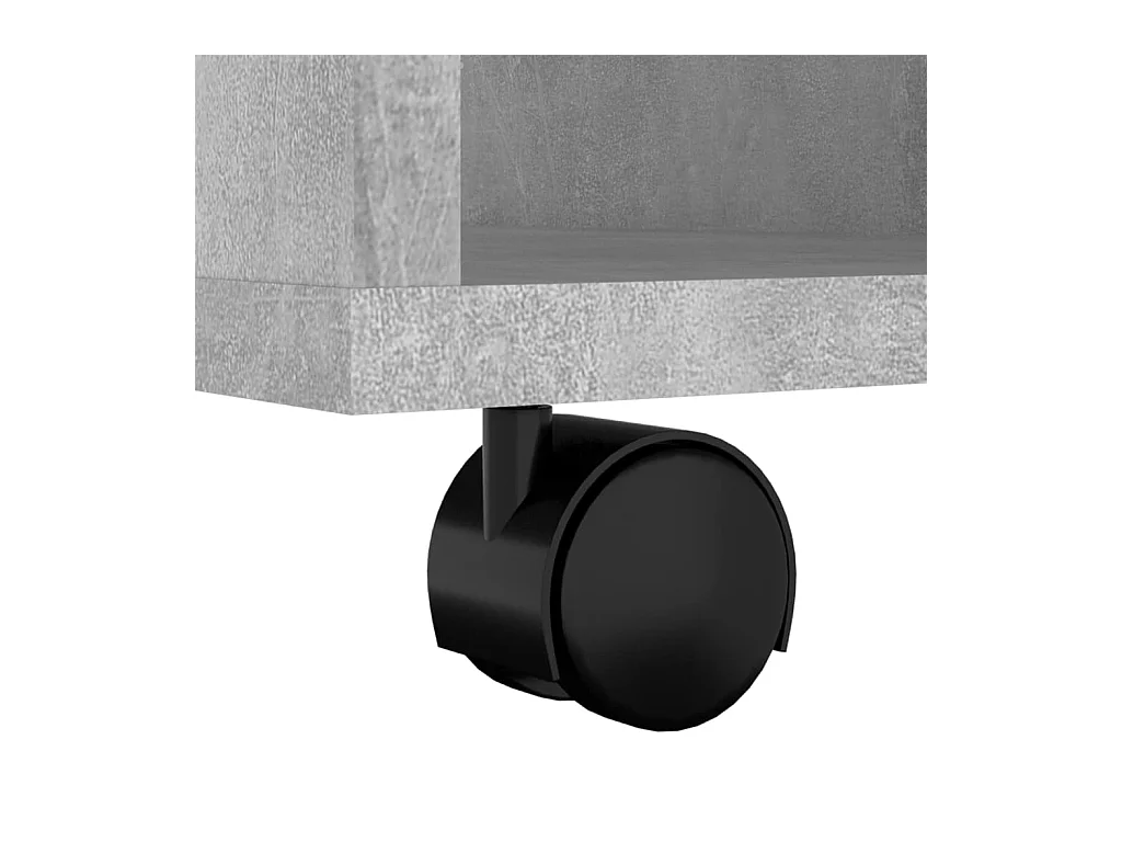 Rolkast 60x35x75 cm bewerkt hout betongrijs