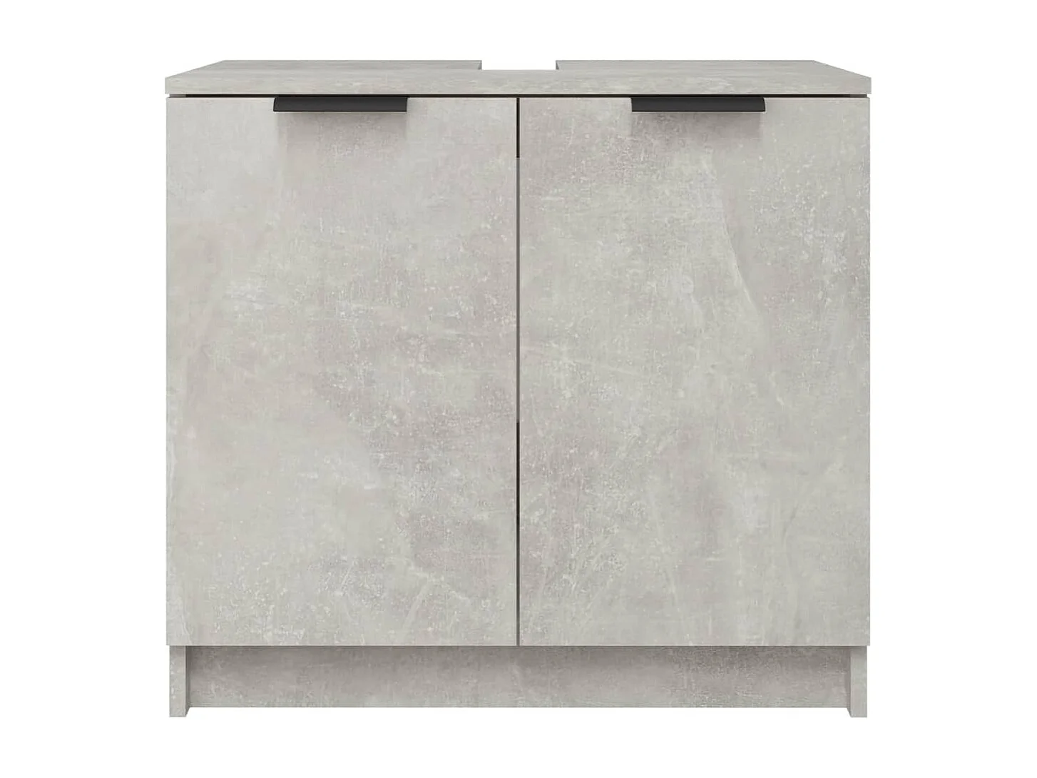 Mobile Bagno Grigio Cemento 64,5x33,5x59cm in Legno Multistrato