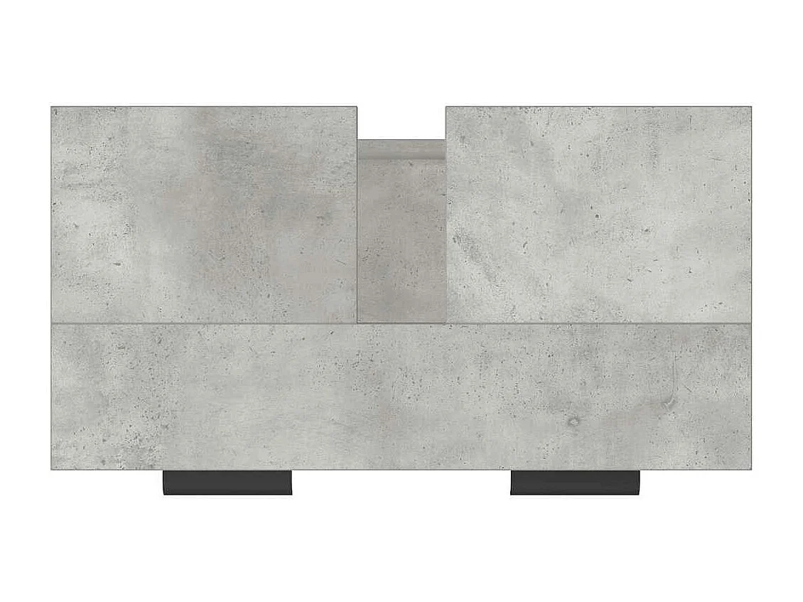 Armoire de bain Gris béton 64,5x33,5x59 cm Bois d'ingénierie