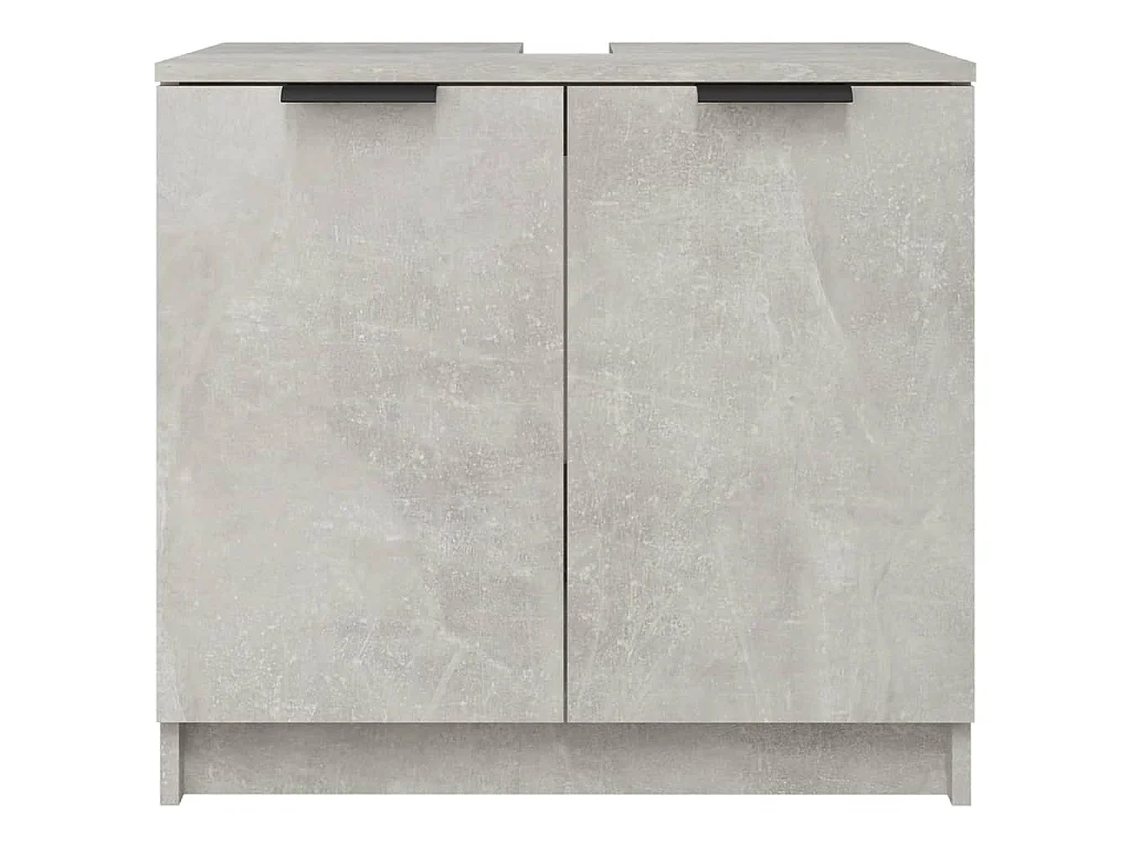 Armoire de bain Gris béton 64,5x33,5x59 cm Bois d'ingénierie