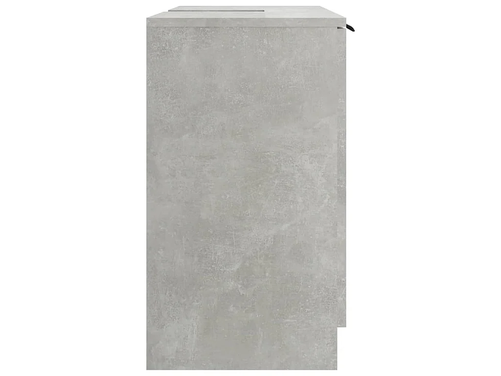 Armoire de bain Gris béton 64,5x33,5x59 cm Bois d'ingénierie