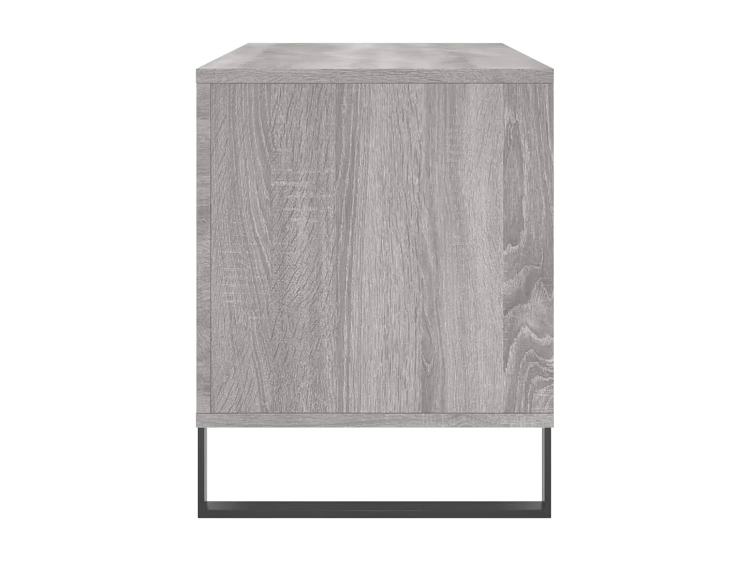 Mobile Porta Dischi Grigio Sonoma 100x38x48cm Legno Multistrato