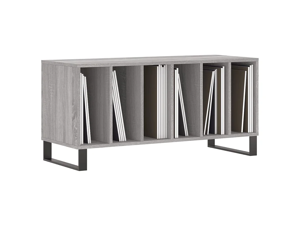Armoire à disques sonoma gris 100x38x48 cm bois d'ingénierie