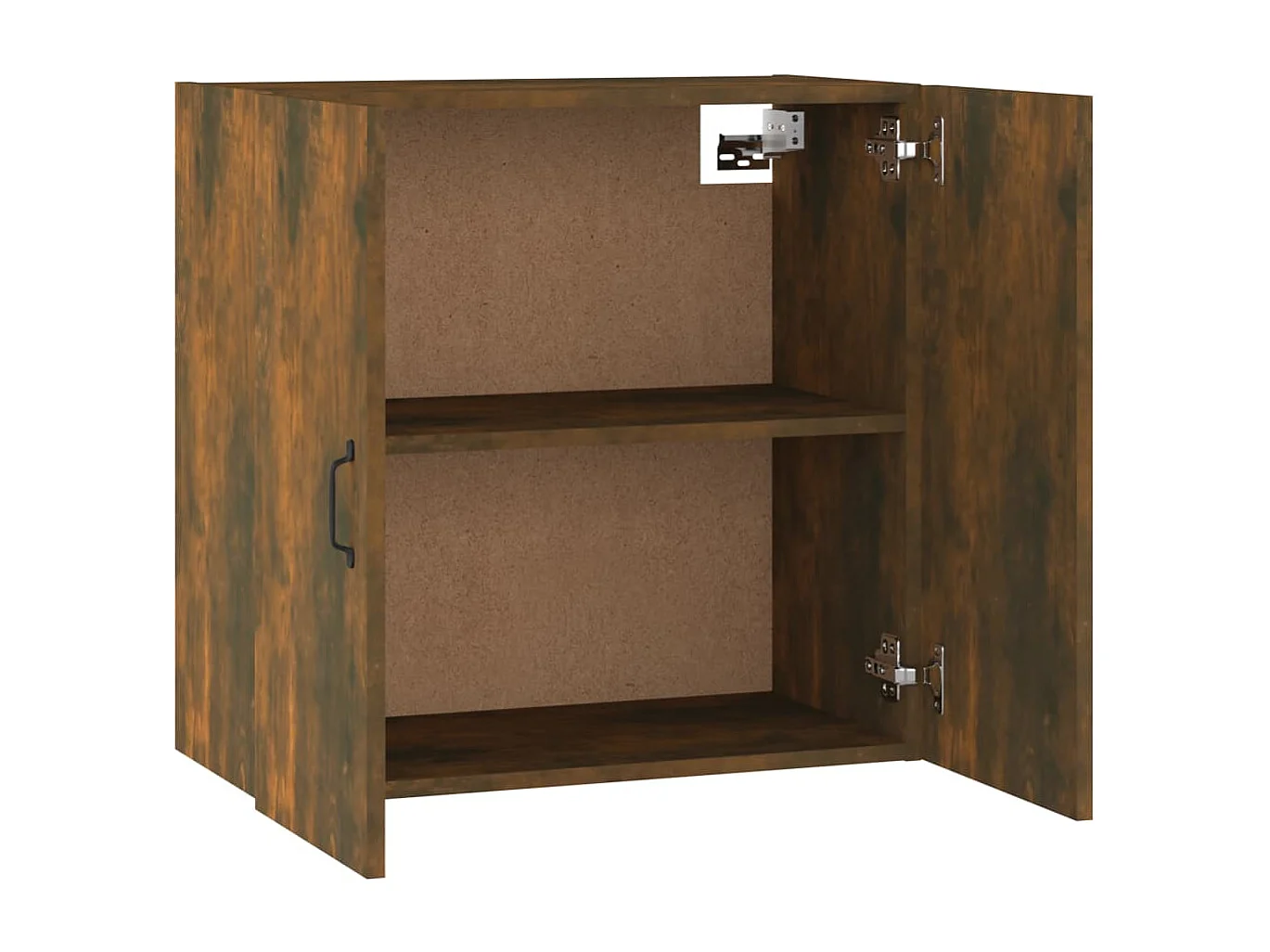 Wandkast 60x31x60 cm bewerkt hout gerookt eikenkleurig