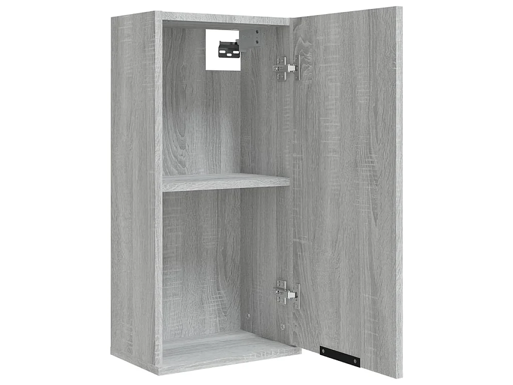 Badkamerkast wandgemonteerd 32x20x67 cm grijs sonoma eikenkleur