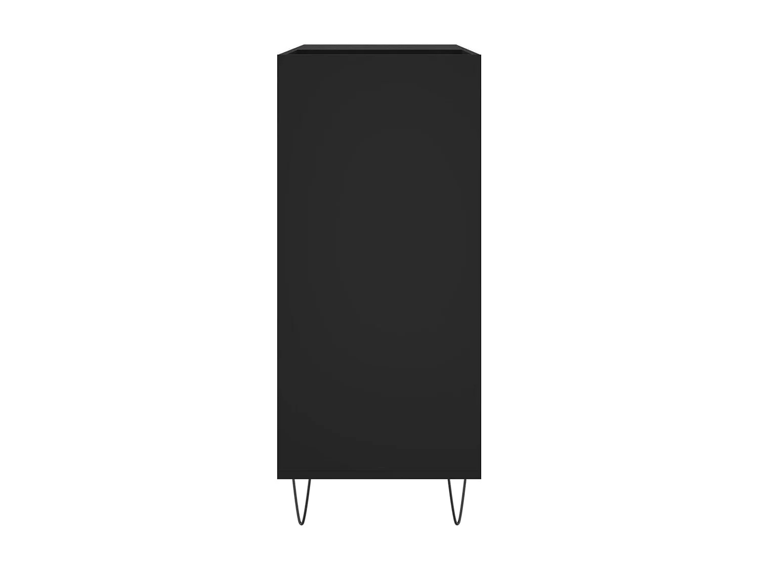 Armoire à disques noir 84,5x38x89 cm bois d'ingénierie