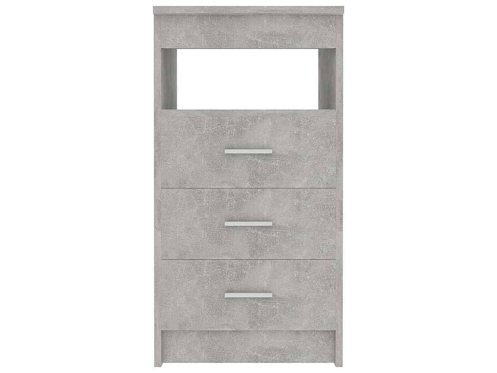 Ladekast 40x50x76 cm bewerkt hout betongrijs