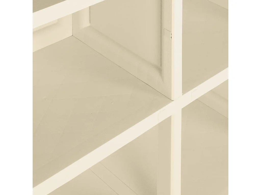 Armoire plastique 79x43x125 cm design de bois blanc angora