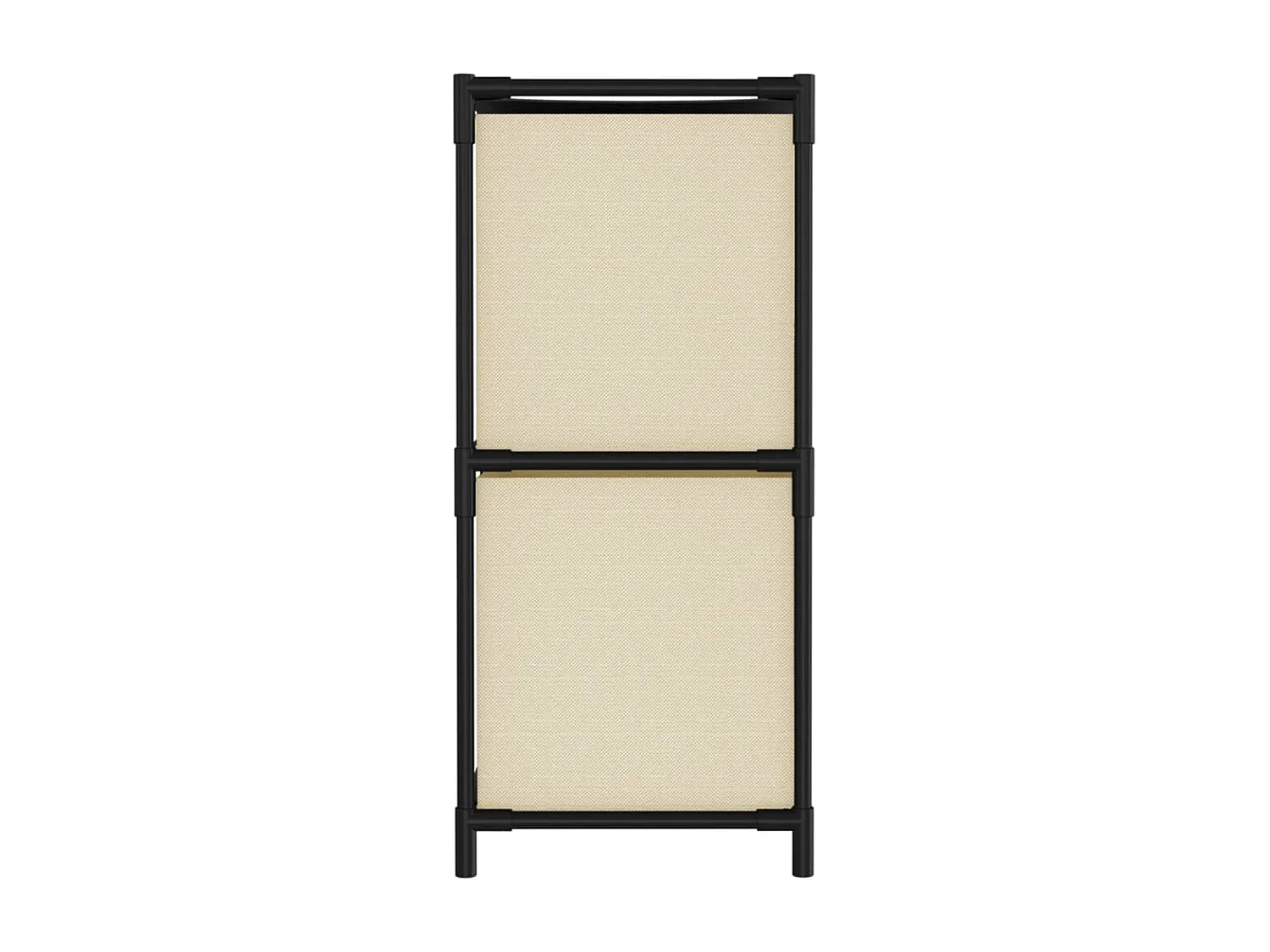 Armário de arrumação com 4 cestos tecido 63x30x71 cm aço creme