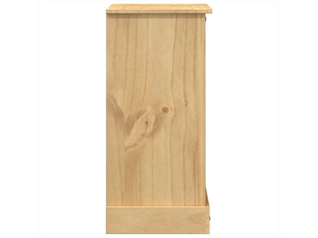 Cassettiera Corona 80x43x91 cm in Legno Massello di Pino