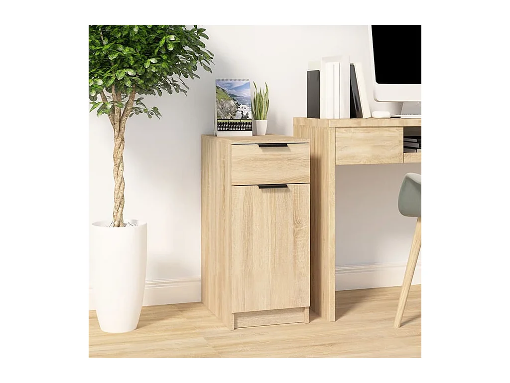 Armadietto da Scrivania Rovere Sonoma 33,5x50x75 cm Legno