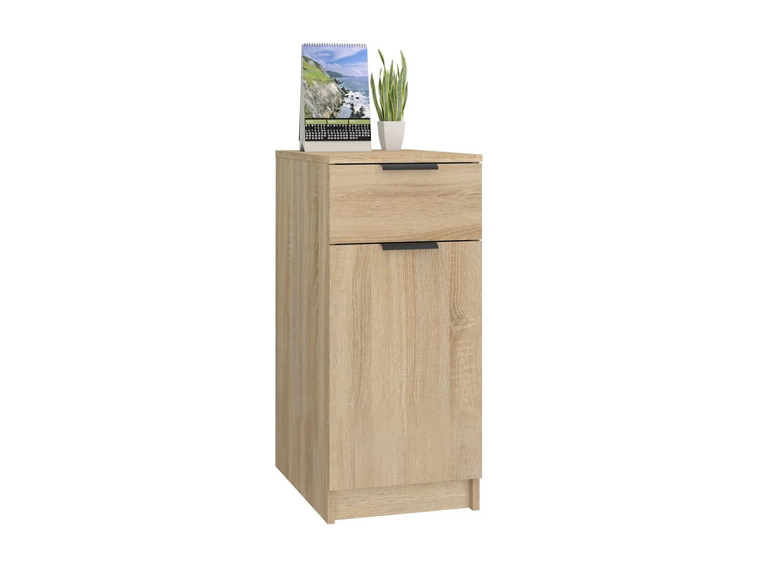 Armadietto da Scrivania Rovere Sonoma 33,5x50x75 cm Legno
