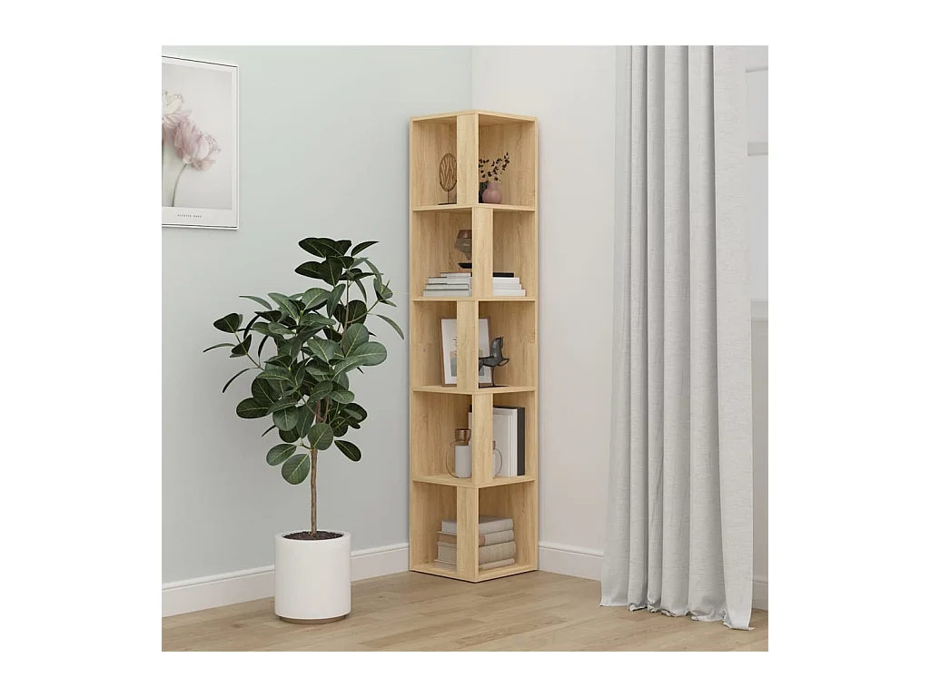 Armoire d'angle Chêne sonoma 33x33x164,5 cm Bois d'ingénierie
