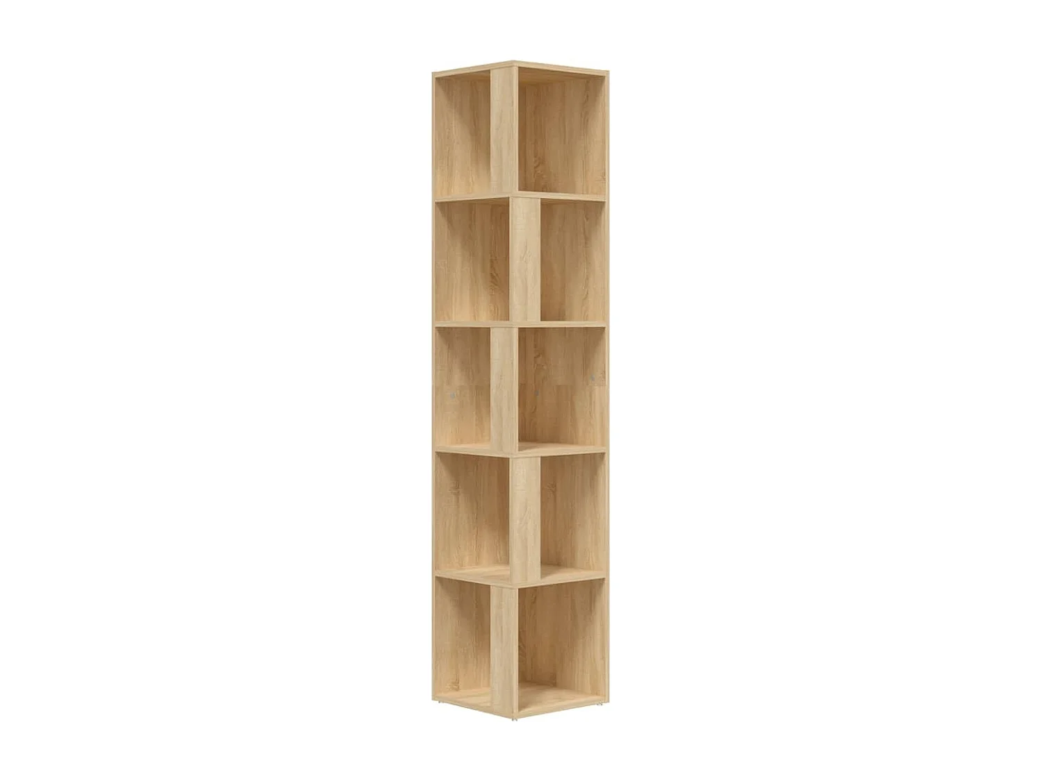 Hoekkast 33x33x164,5 cm bewerkt hout sonoma eikenkleurig