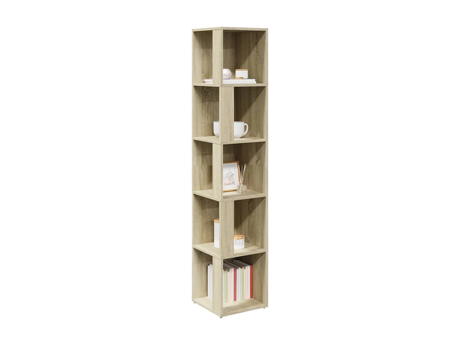 Armoire d'angle Chêne sonoma 33x33x164,5 cm Bois d'ingénierie