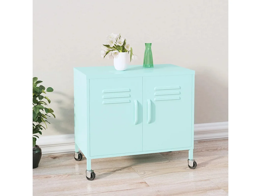 Armoire de rangement Menthe 60x35x56 cm Acier