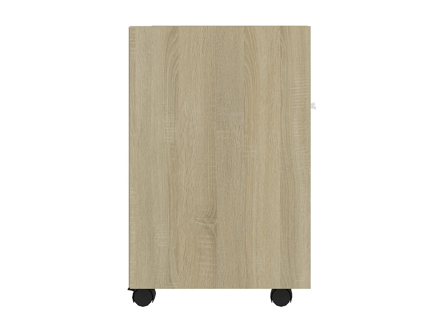 Armoire latérale avec roues Chêne Sonoma Bois d'ingénierie