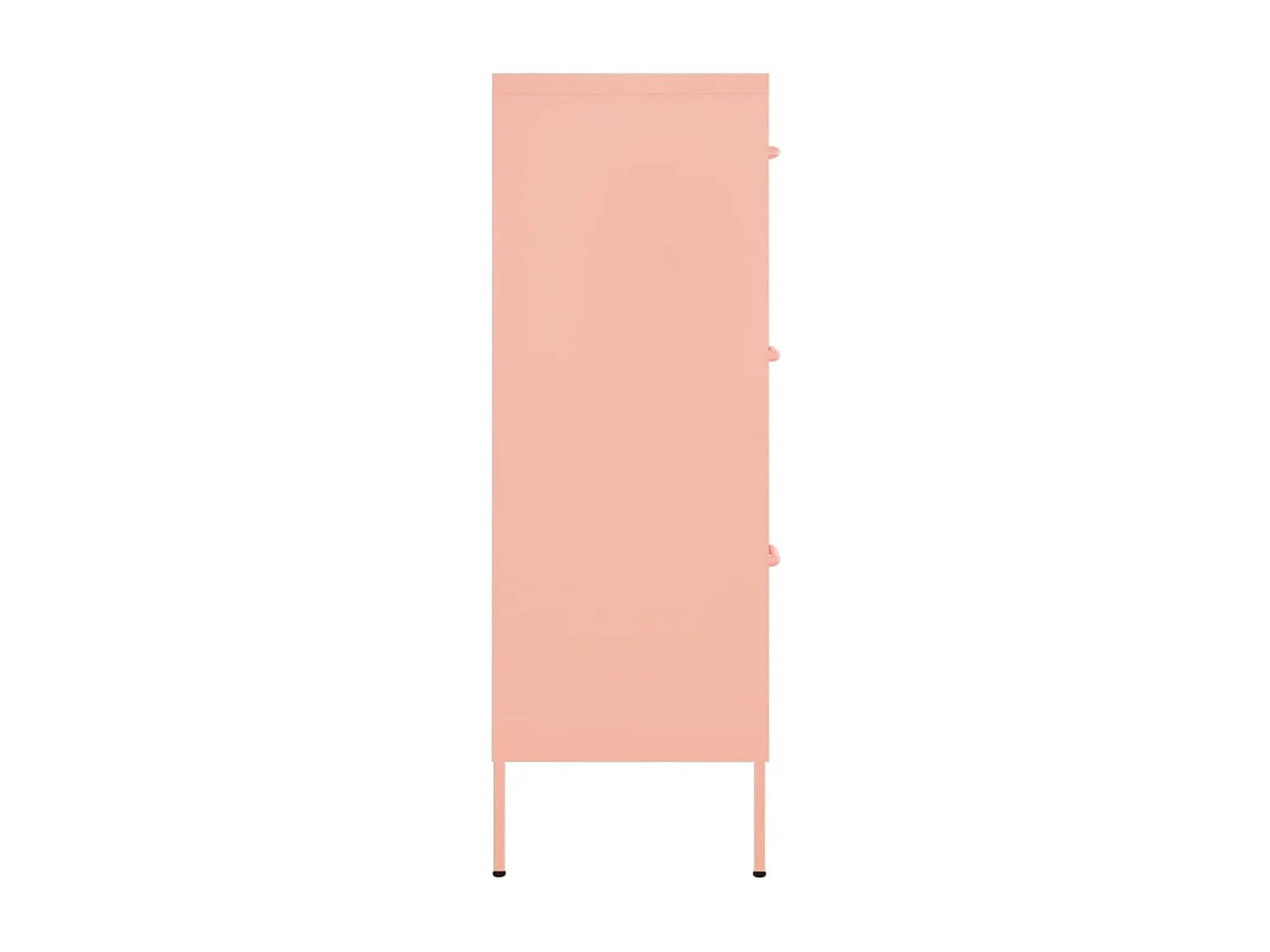 Armoire à tiroirs Rose 80x35x101,5 cm Acier