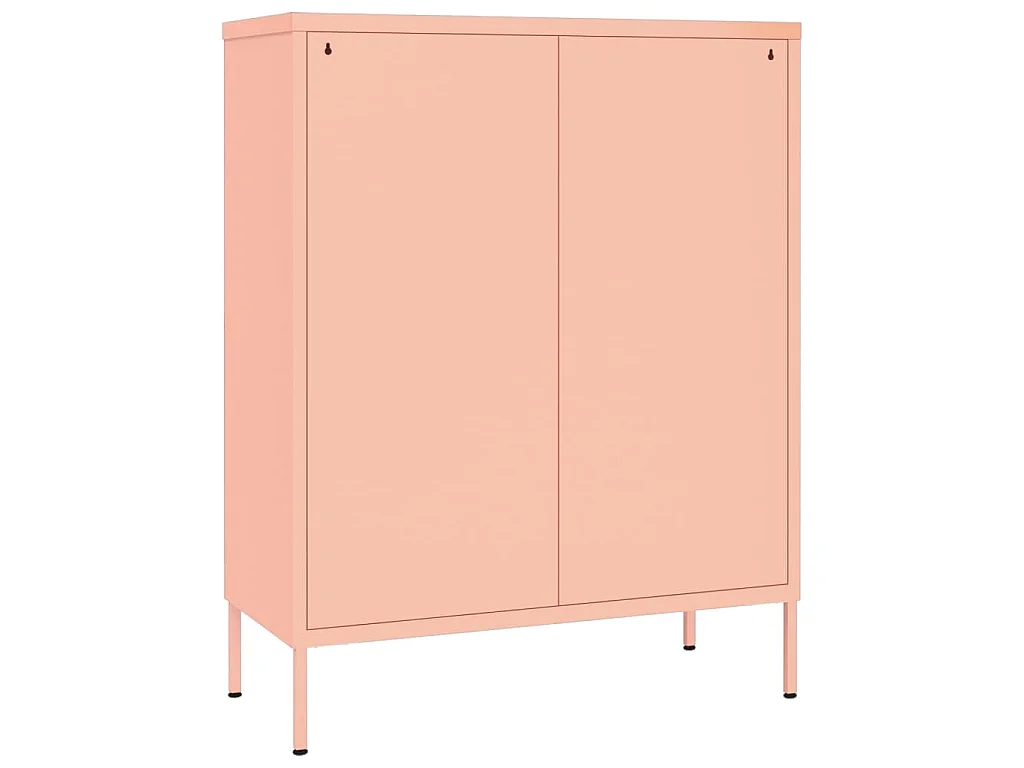 Armoire à tiroirs Rose 80x35x101,5 cm Acier