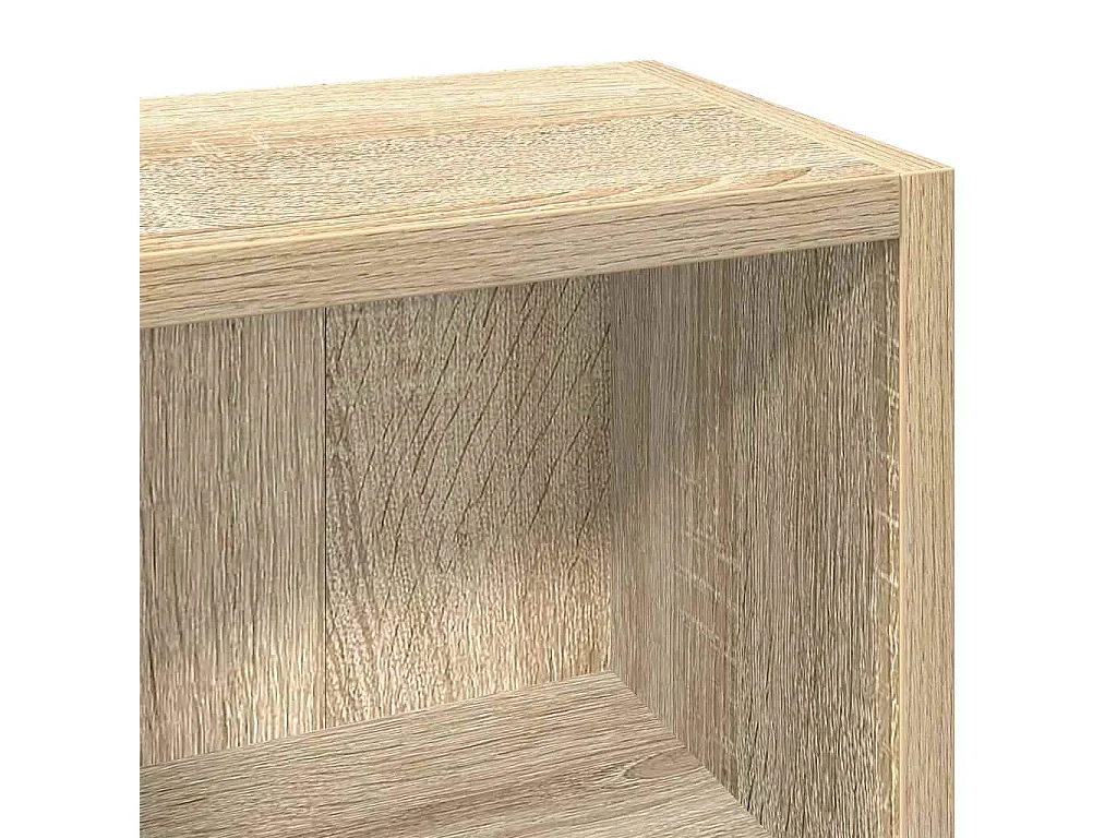 Armoires à CD 2 pcs Chêne sonoma 21x16x93,5 cm Aggloméré