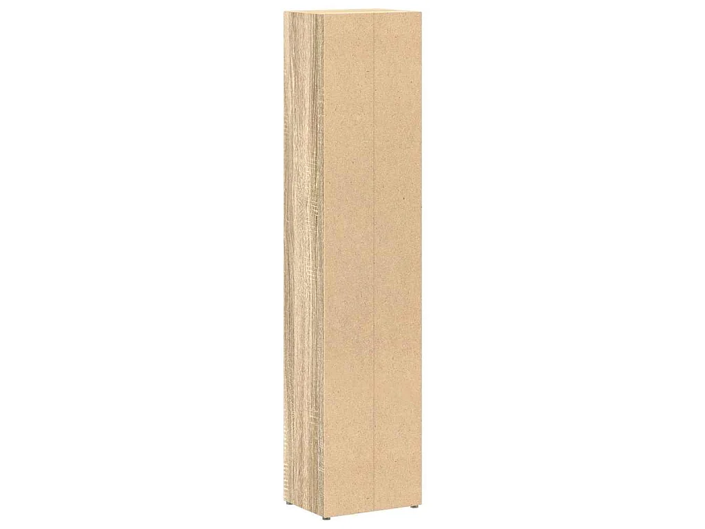 Armoires à CD 2 pcs Chêne sonoma 21x16x93,5 cm Aggloméré