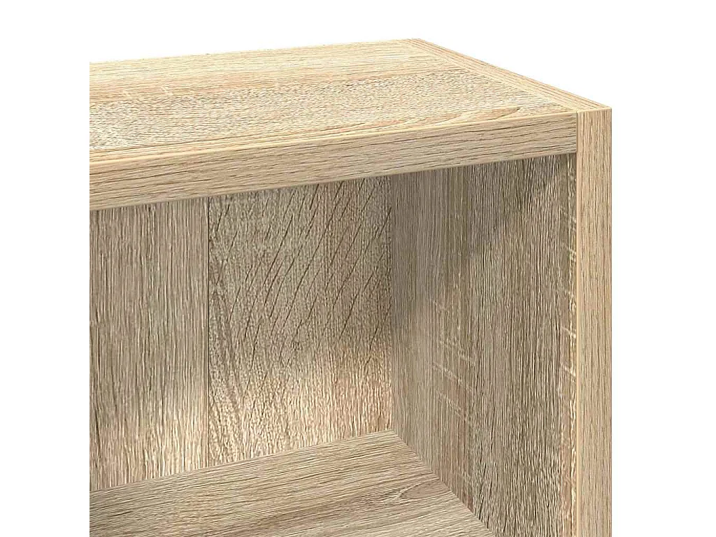 Armoires à CD 2 pcs Chêne sonoma 21x16x93,5 cm Aggloméré
