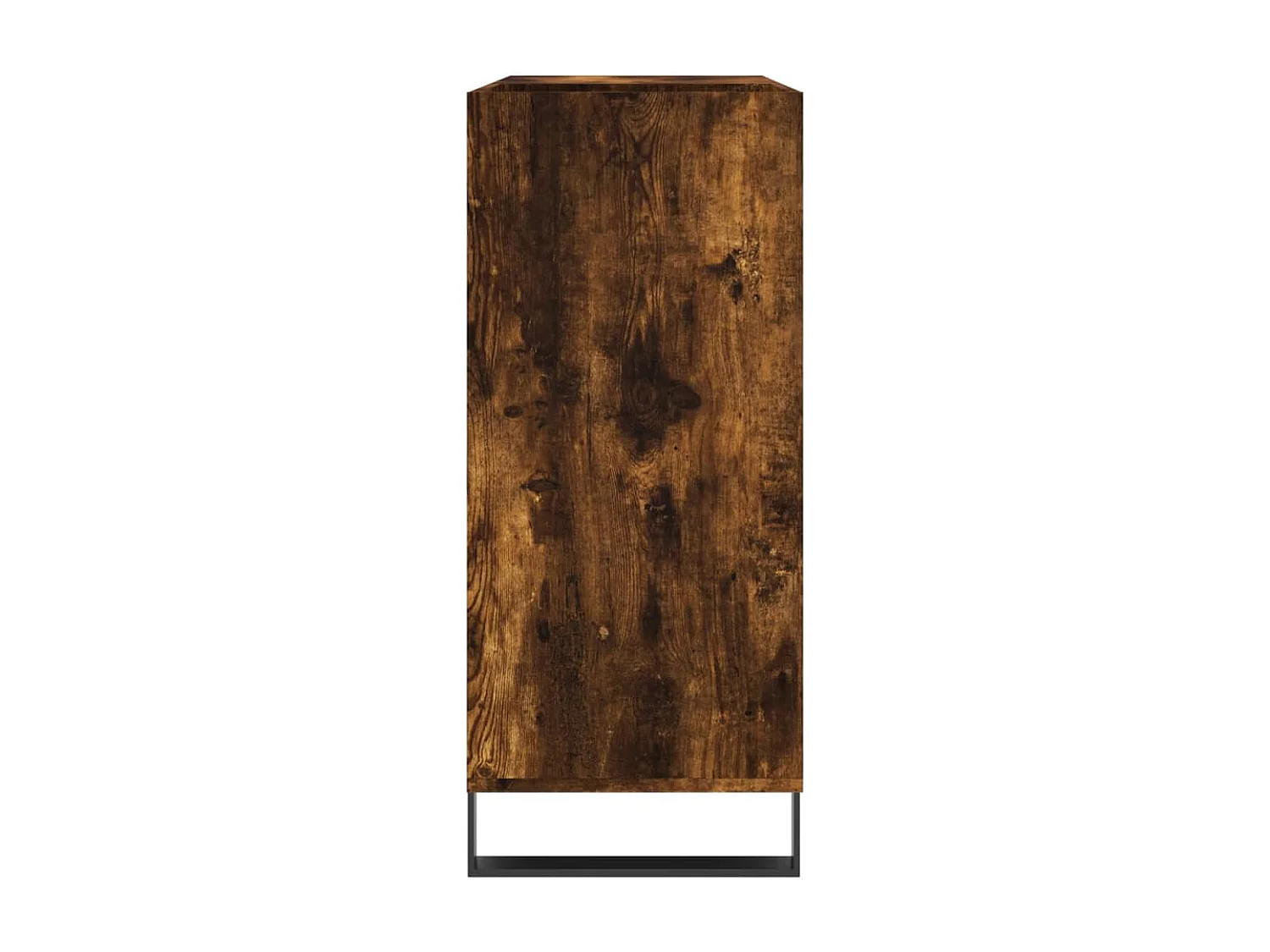 Platenkast 84,5x38x89 cm bewerkt hout gerookt eikenkleurig