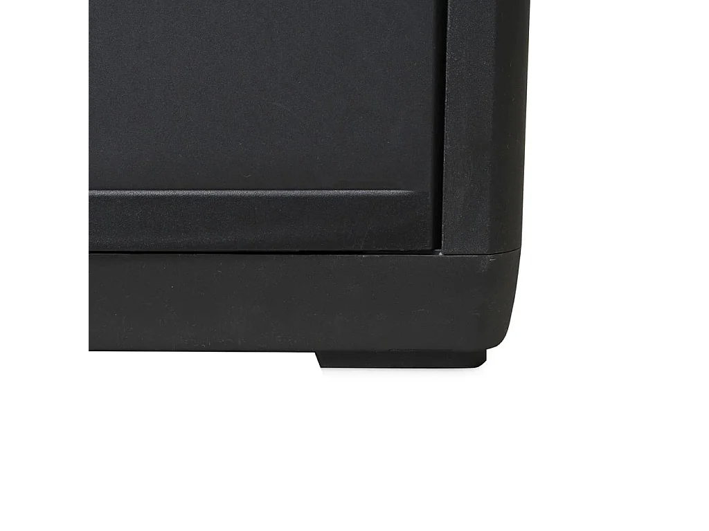 Tuinkast met 1 schap zwart