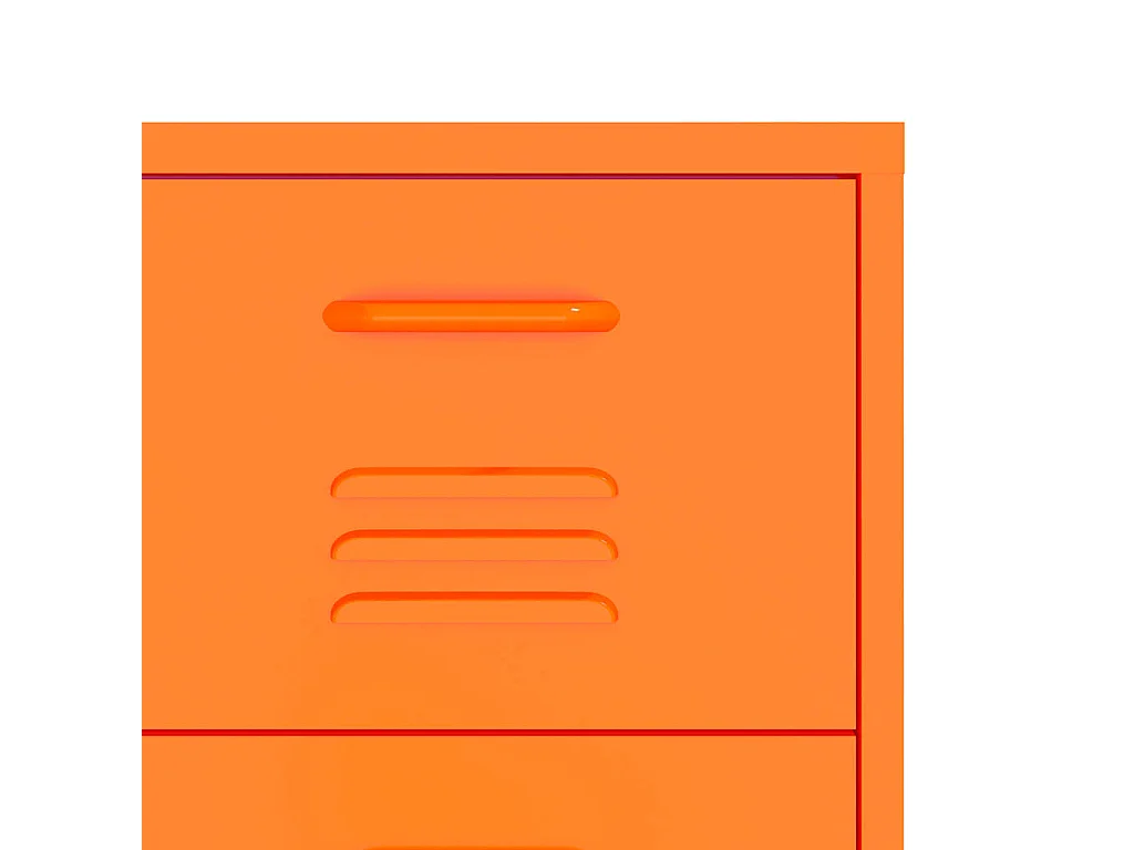 Cassettiera Arancione 80x35x101,5 cm in Acciaio