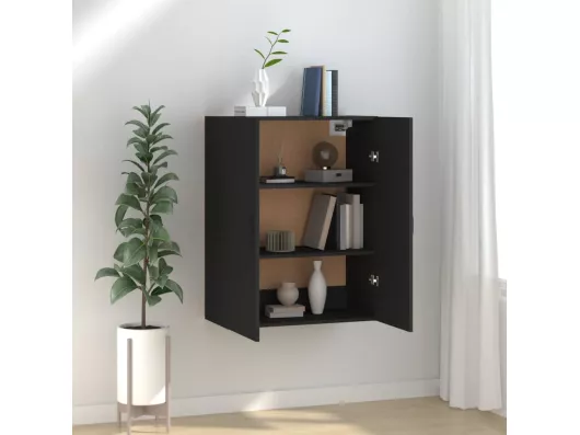 Kauf Unique Hängeschrank Schwarz 69,5x34x90 cm Holzwerkstoff